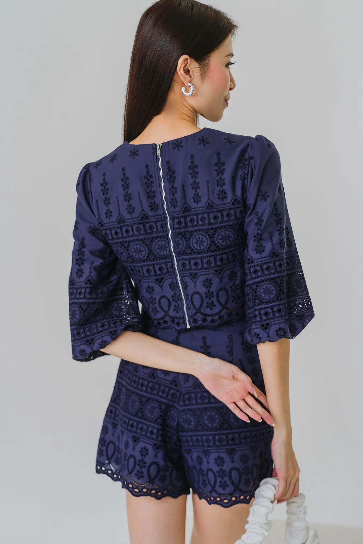 Sunday Morning Crochet Top (Navy)