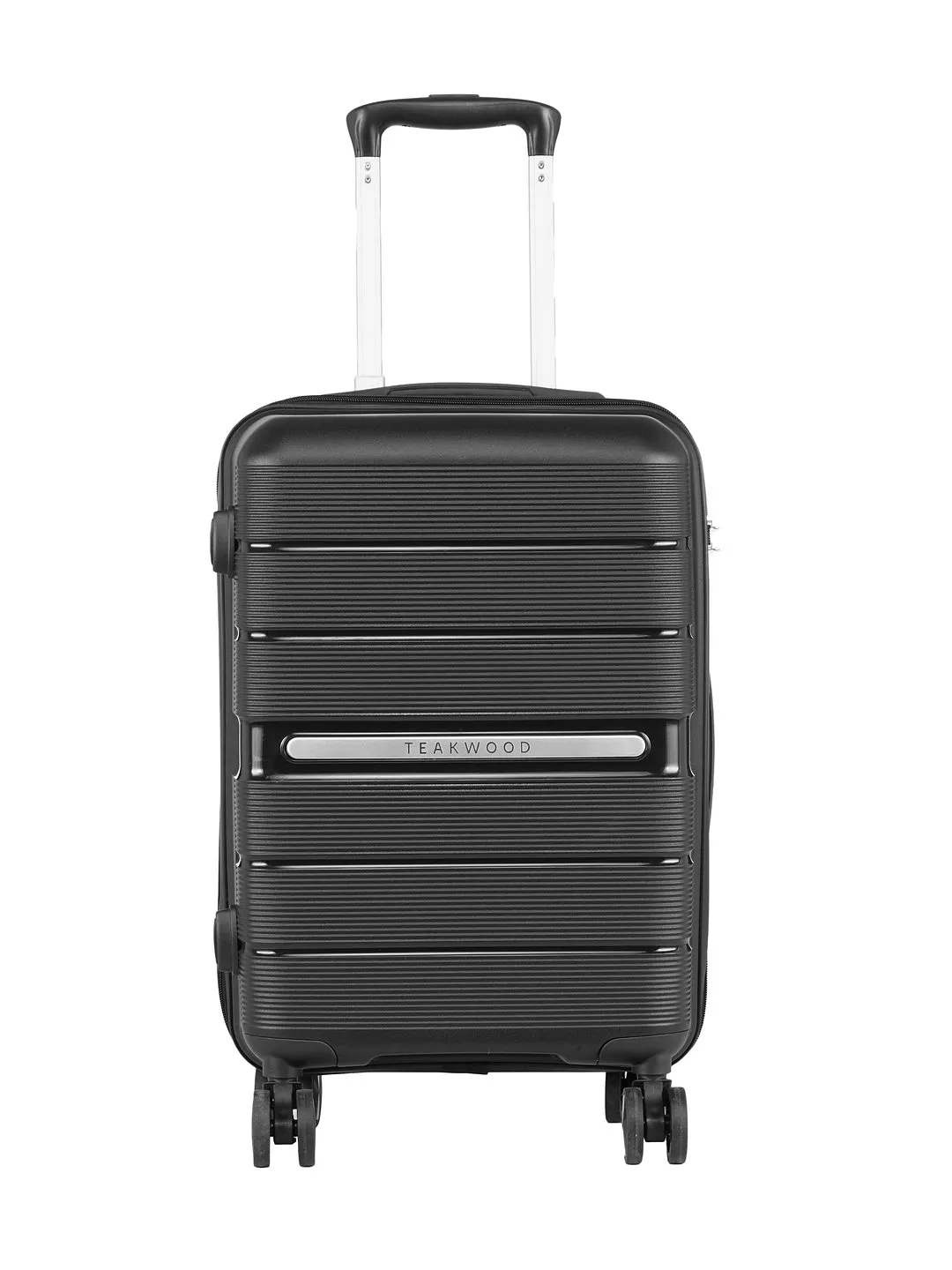 Teakwood Unisex Black Trolley Bag - SET OF THREE