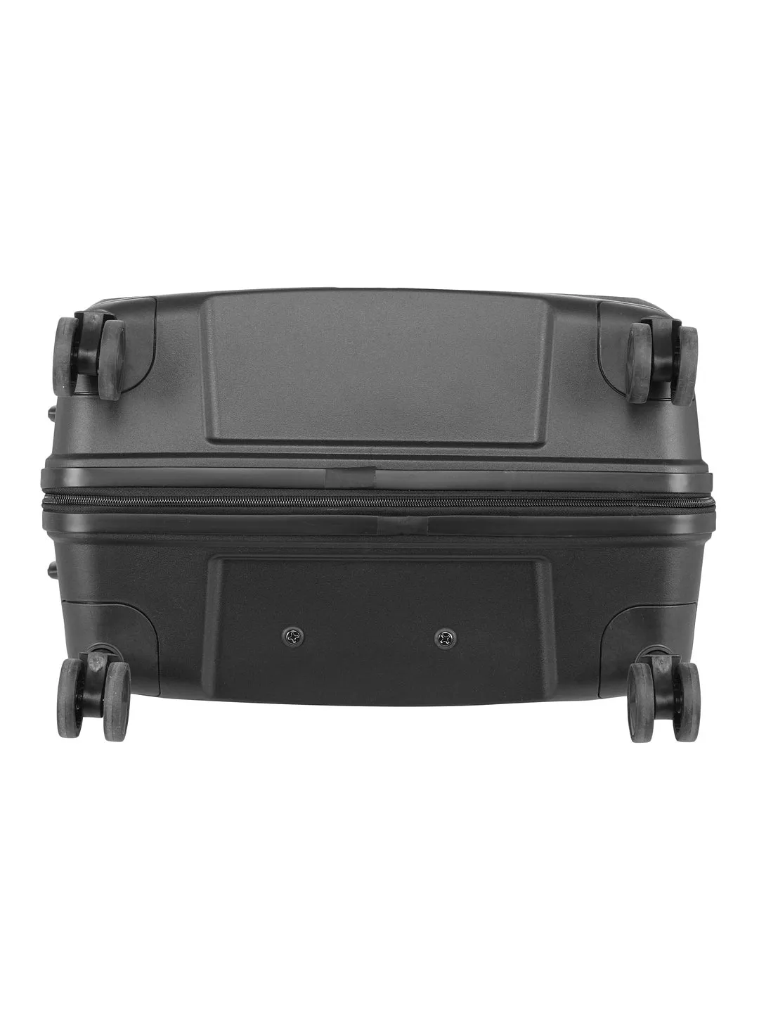 Teakwood Unisex Black Trolley Bag - SET OF THREE