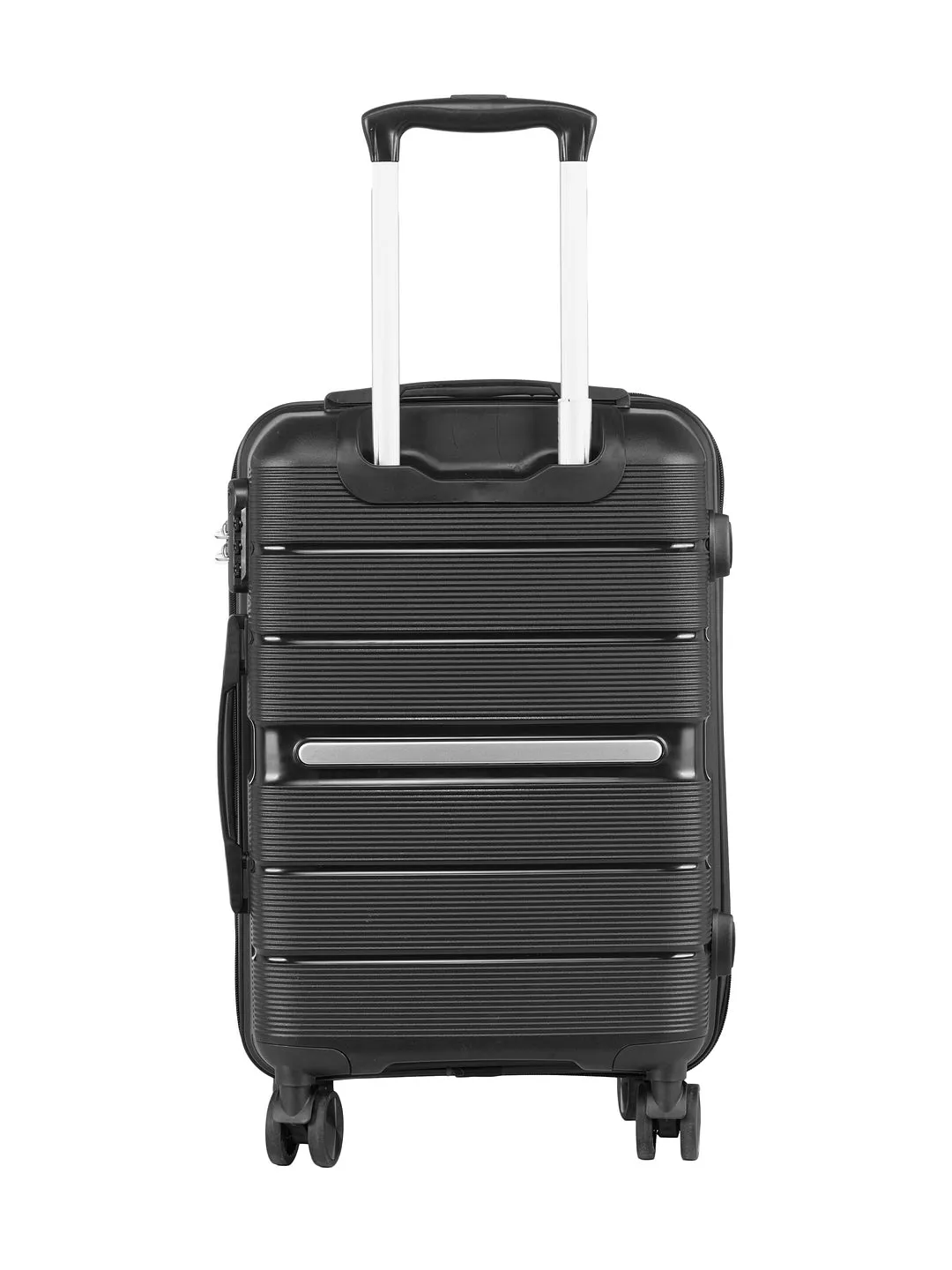 Teakwood Unisex Black Trolley Bag - SET OF THREE