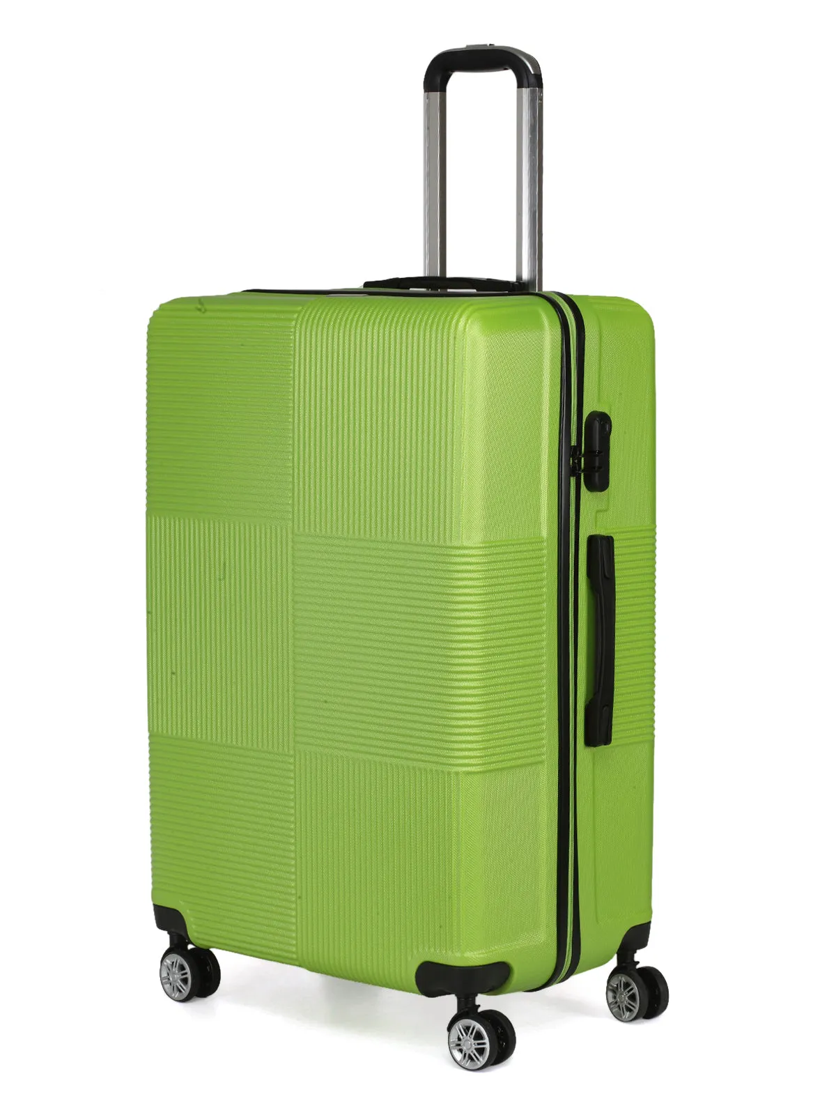 Teakwood Unisex Green Trolley Bag - Large