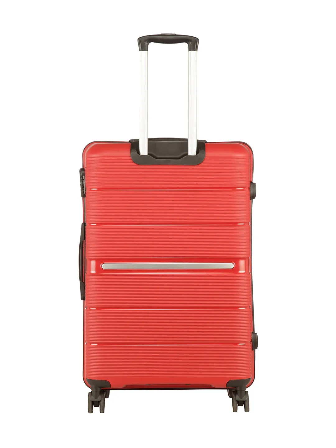Teakwood Unisex Red Trolley Bag - Set Of Three