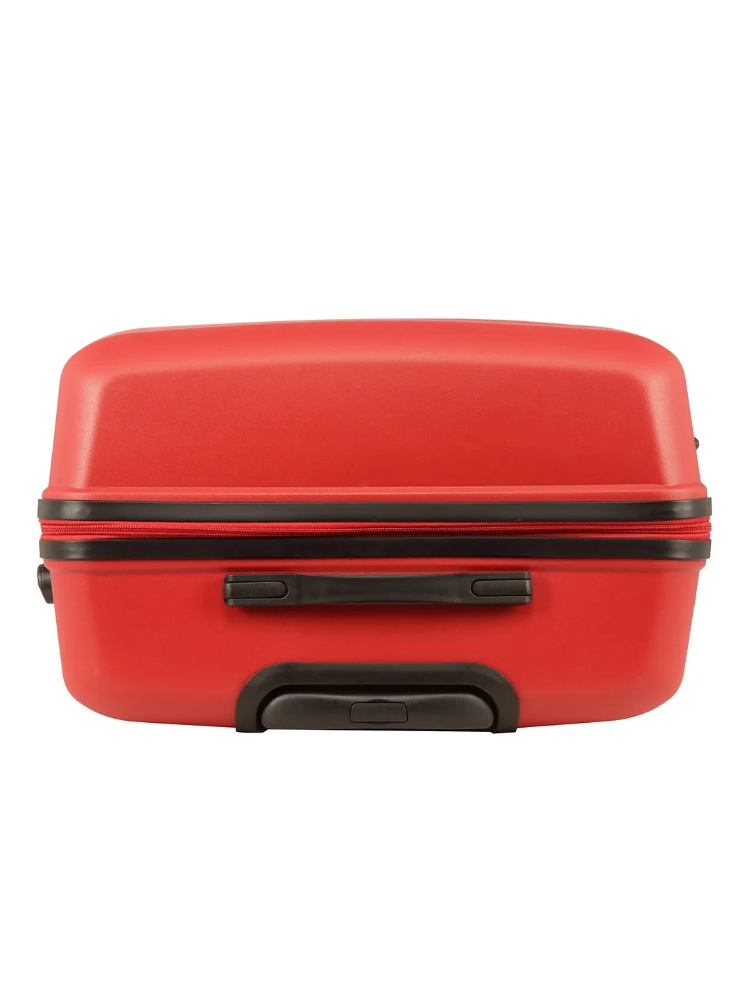 Teakwood Unisex Red Trolley Bag - Set Of Three