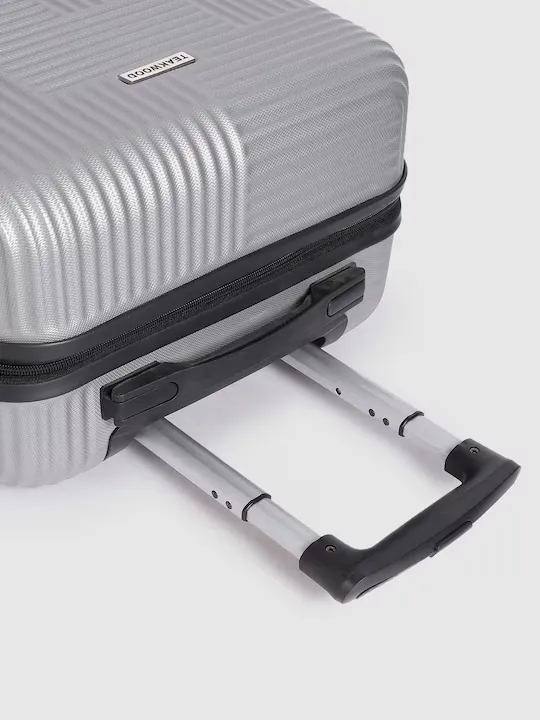 Textured Hard-Sided Cabin Suitcase Trolley Bag 61.16 L