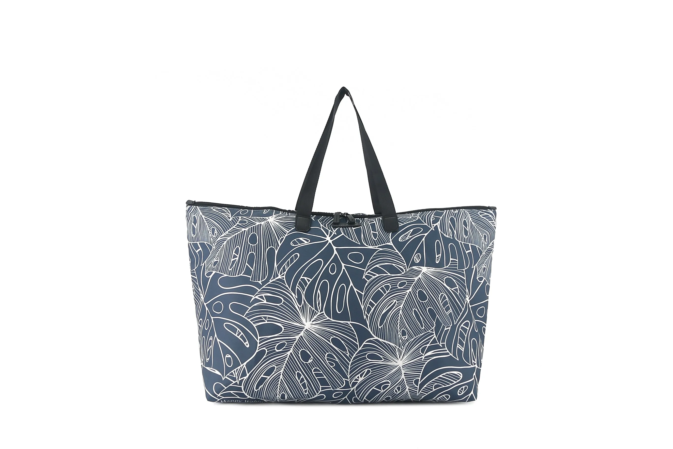 Tote Bag Tomoko Monstera Lines Navy