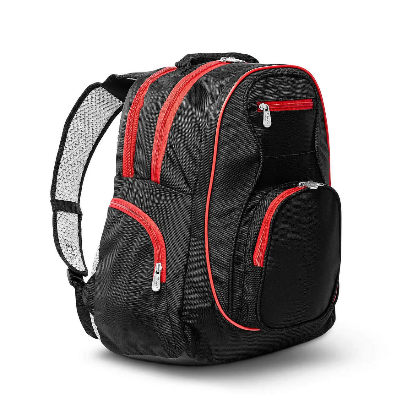 Wisconsin Badgers 2 Piece Premium Colored Trim Backpack and Luggage Set