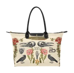 Witchy Sacred Bird Heart 333 Vegan Tote Bag