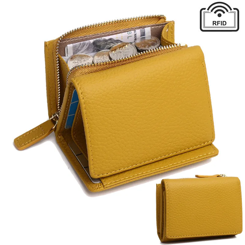 Women's Short Japanese Style Wallet with Zipper