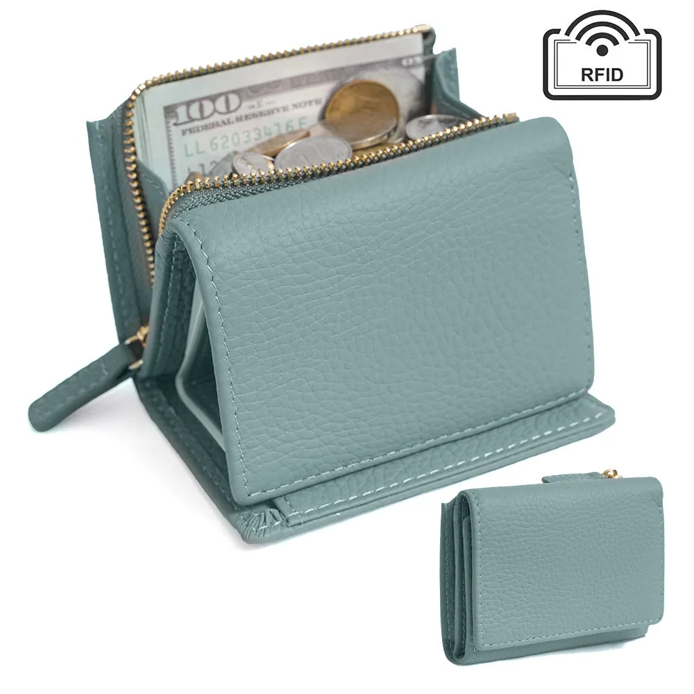 Women's Short Japanese Style Wallet with Zipper