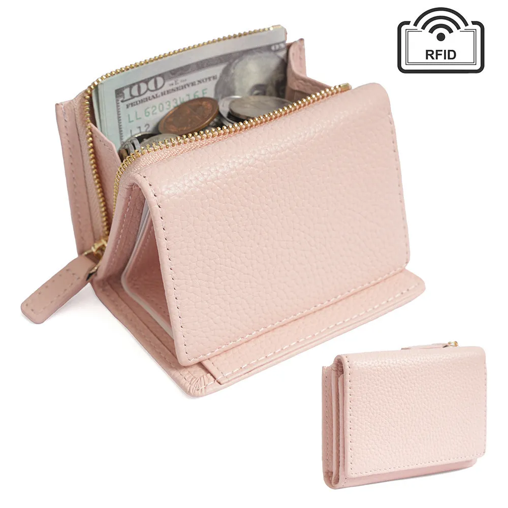 Women's Short Japanese Style Wallet with Zipper