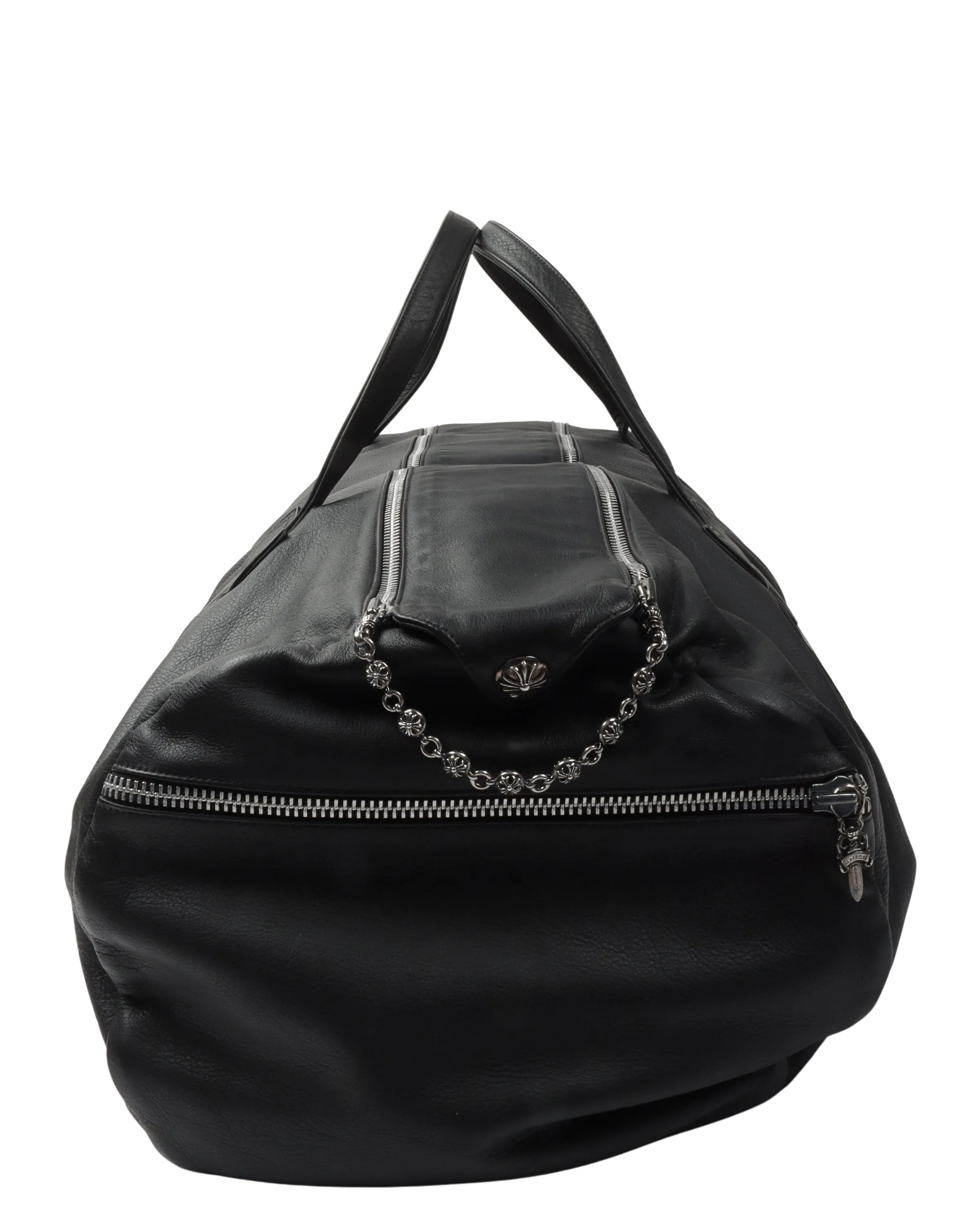 XL Leather Boston Duffel Bag