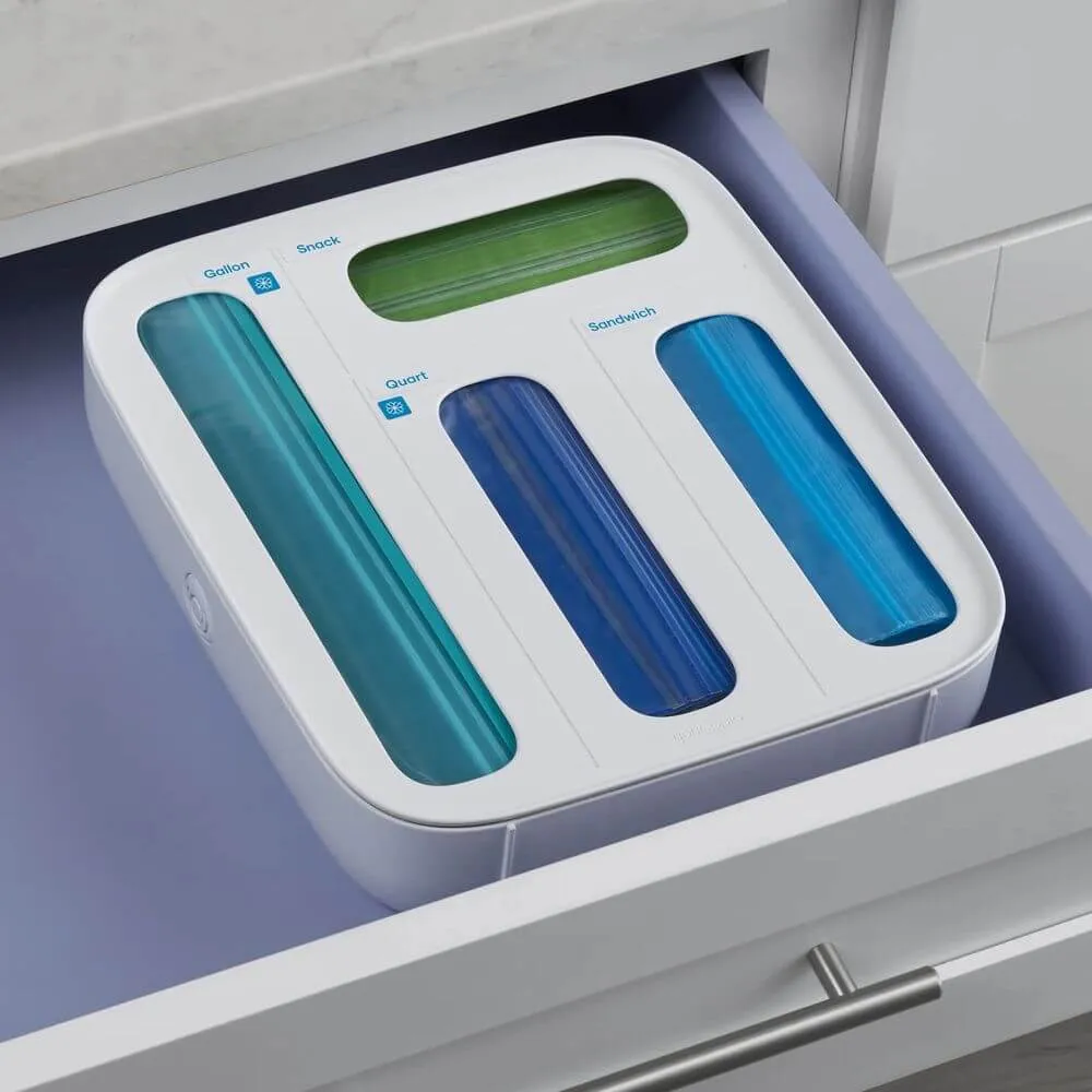 Youcopia StoraBag Sandwich Bag Dispenser White